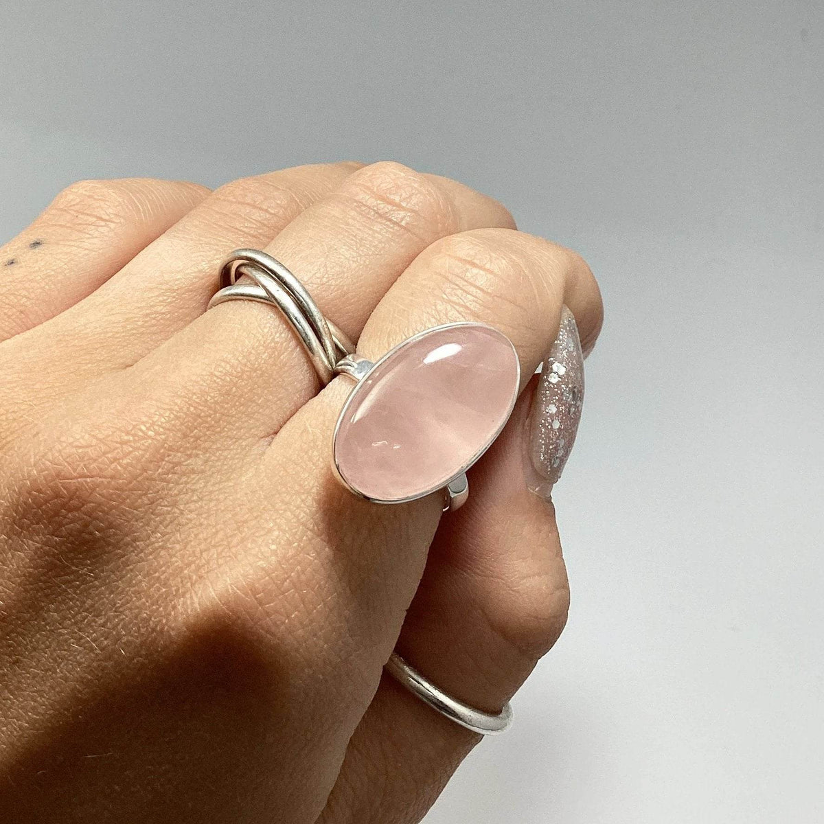 Rose Quartz Ring-Rocks and Gems Canada