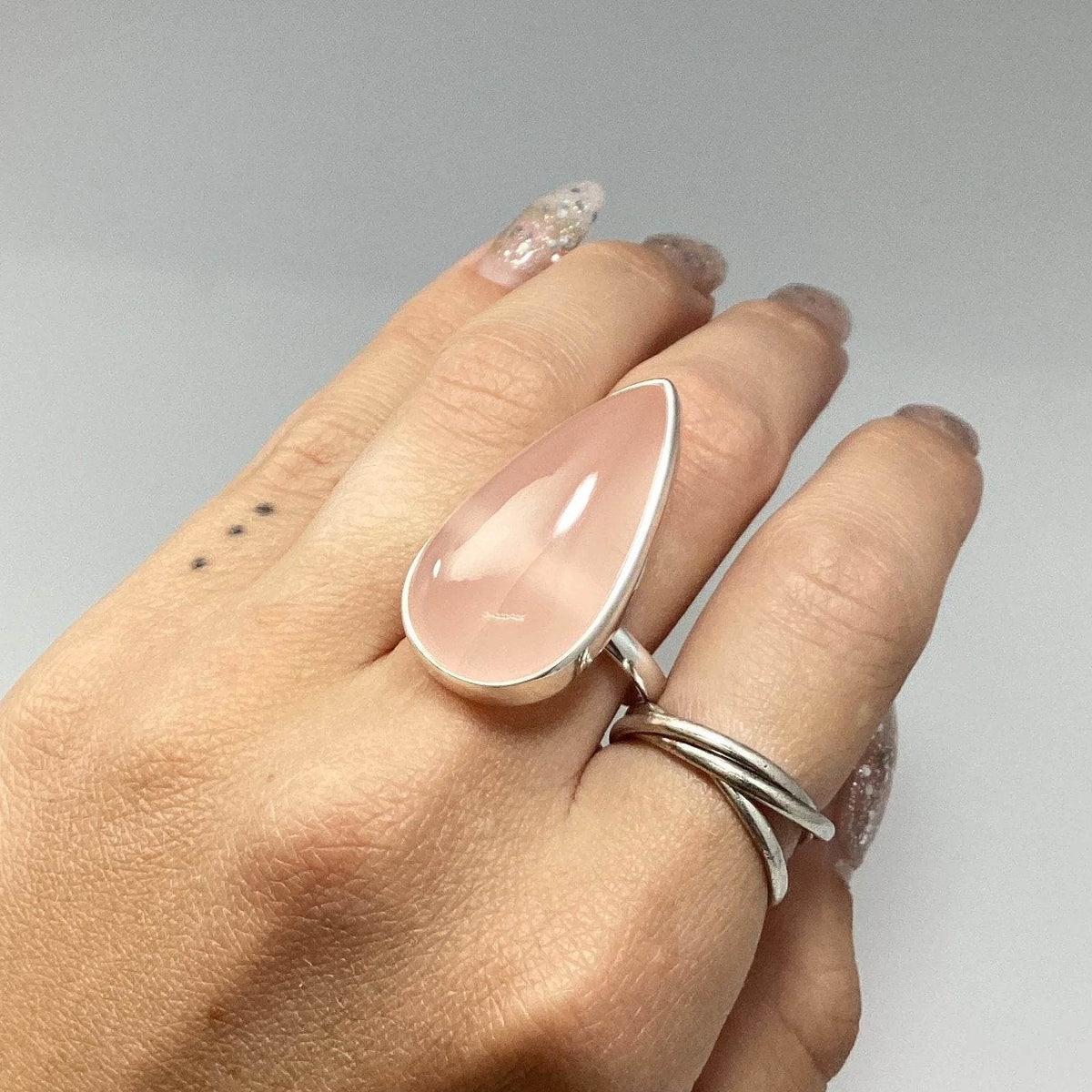 Rose Quartz Ring-Rocks and Gems Canada