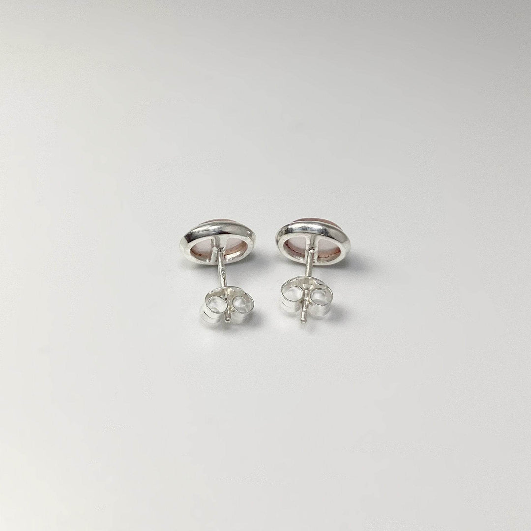 Rose Quartz Stud Earrings-Rocks and Gems Canada
