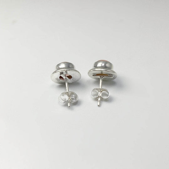 Rose Quartz Stud Earrings-Rocks and Gems Canada