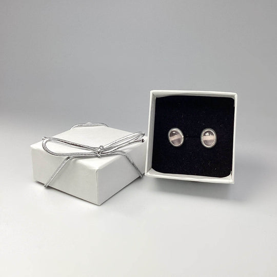 Rose Quartz Stud Earrings-Rocks and Gems Canada