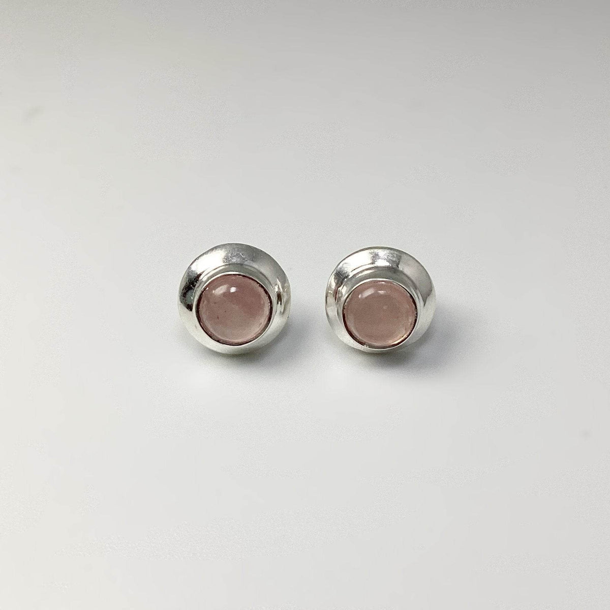 Rose Quartz Stud Earrings-Rocks and Gems Canada