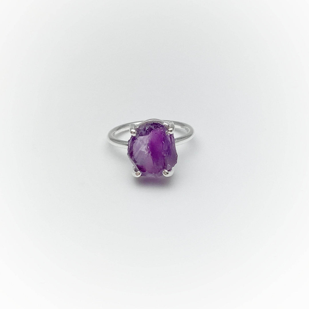 Rough Amethyst Ring-Rocks and Gems Canada