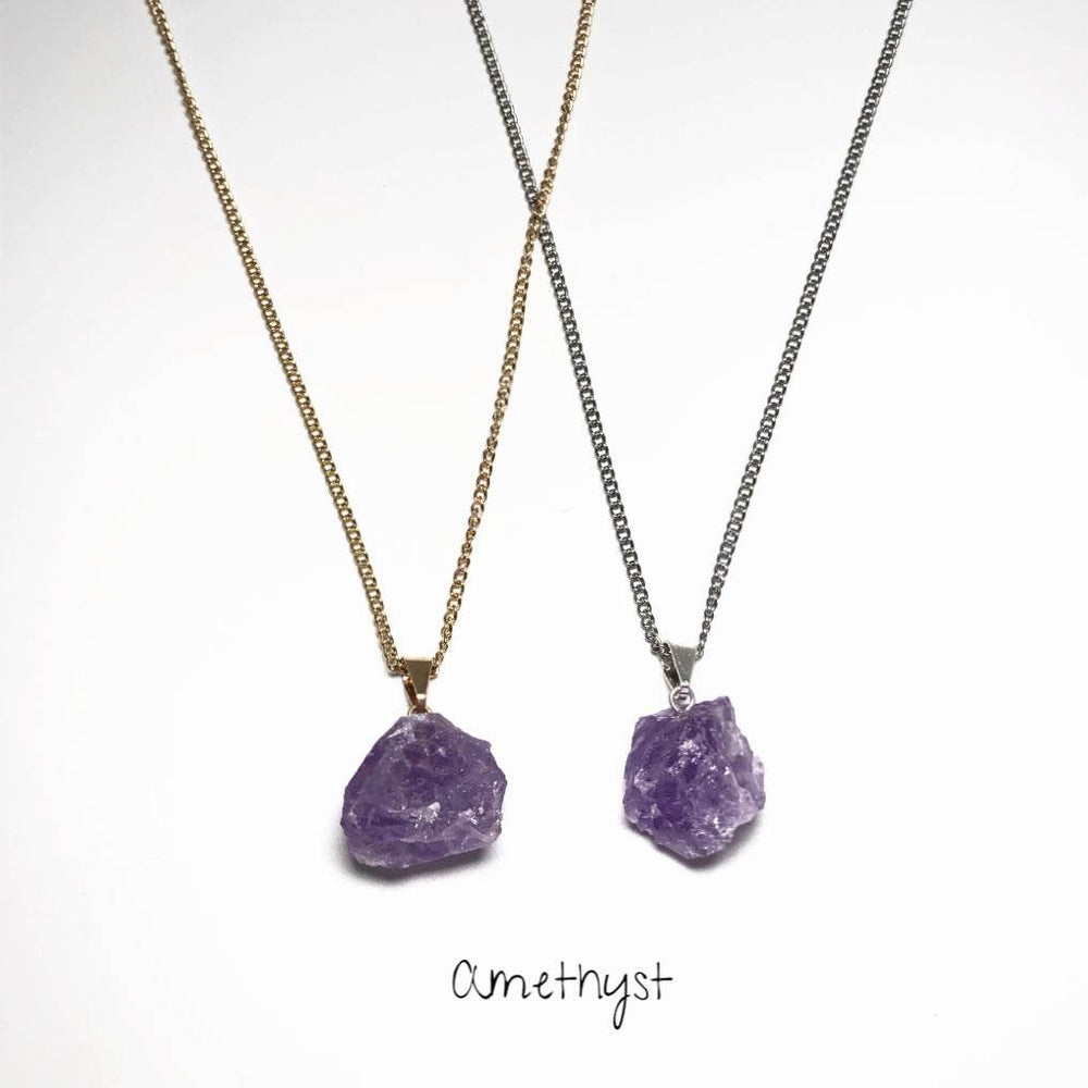 Rough Gemstone Necklace-Rocks and Gems Canada