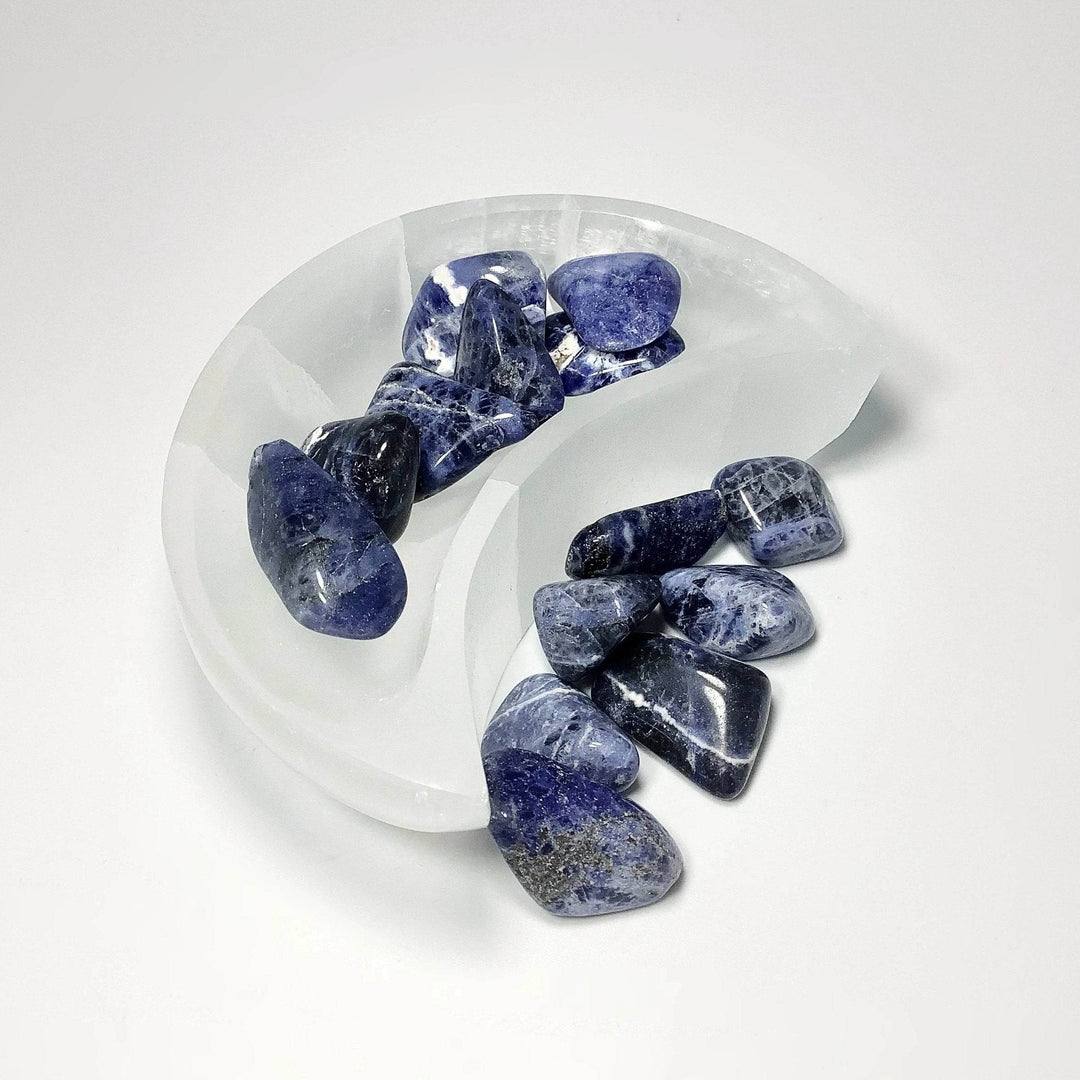 Selenite Half Moon Bowl-Rocks and Gems Canada