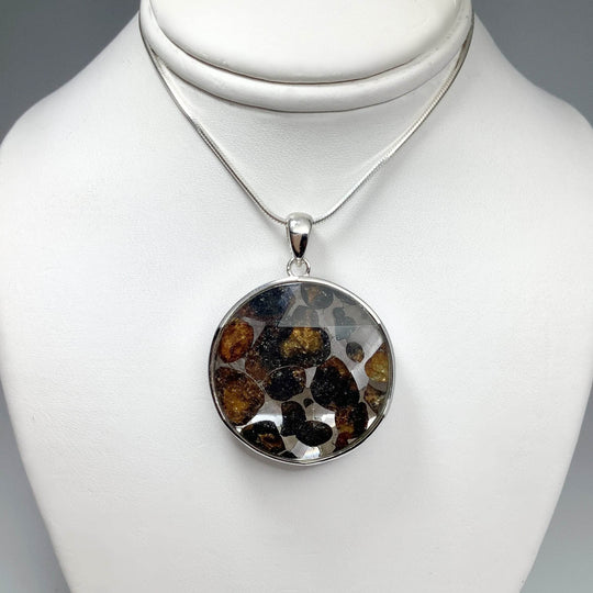 Sericho Meteorite Faceted Pendant-Rocks and Gems Canada