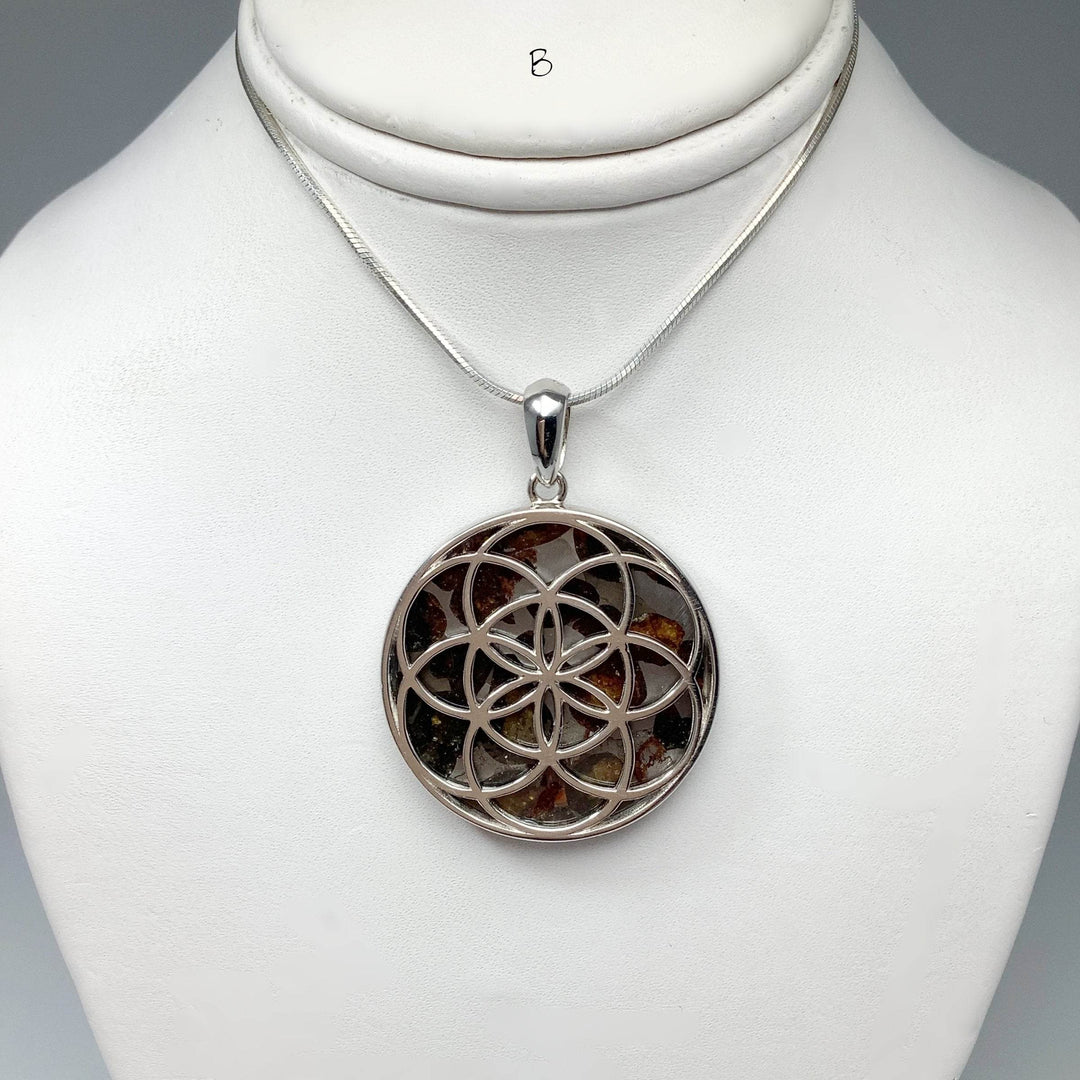 Sericho Meteorite Seed of Life Pendant-Rocks and Gems Canada