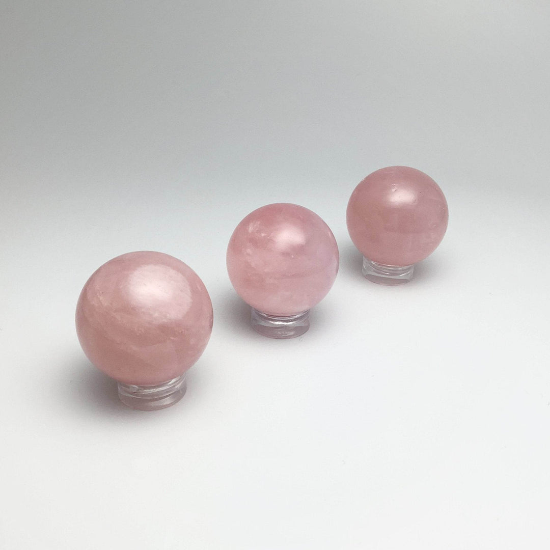 Small Rose Quartz Sphere-Rocks and Gems Canada