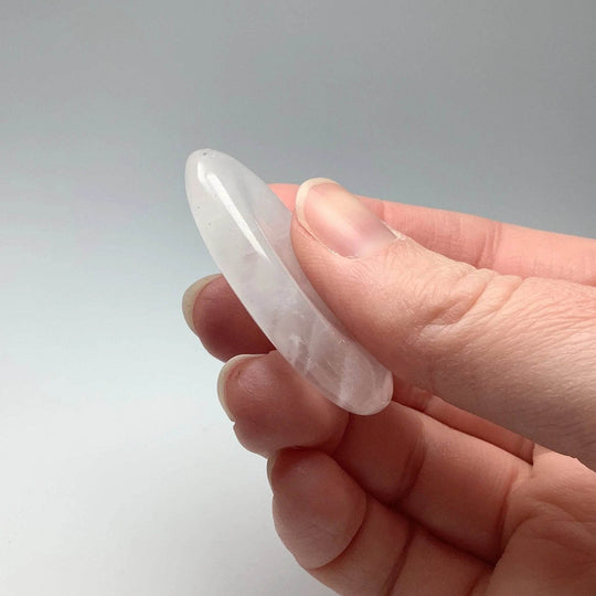 Small Worry Stone - Milky Quartz-Rocks and Gems Canada