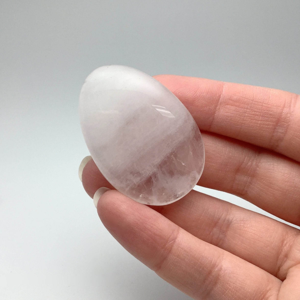 Small Worry Stone - Milky Quartz-Rocks and Gems Canada