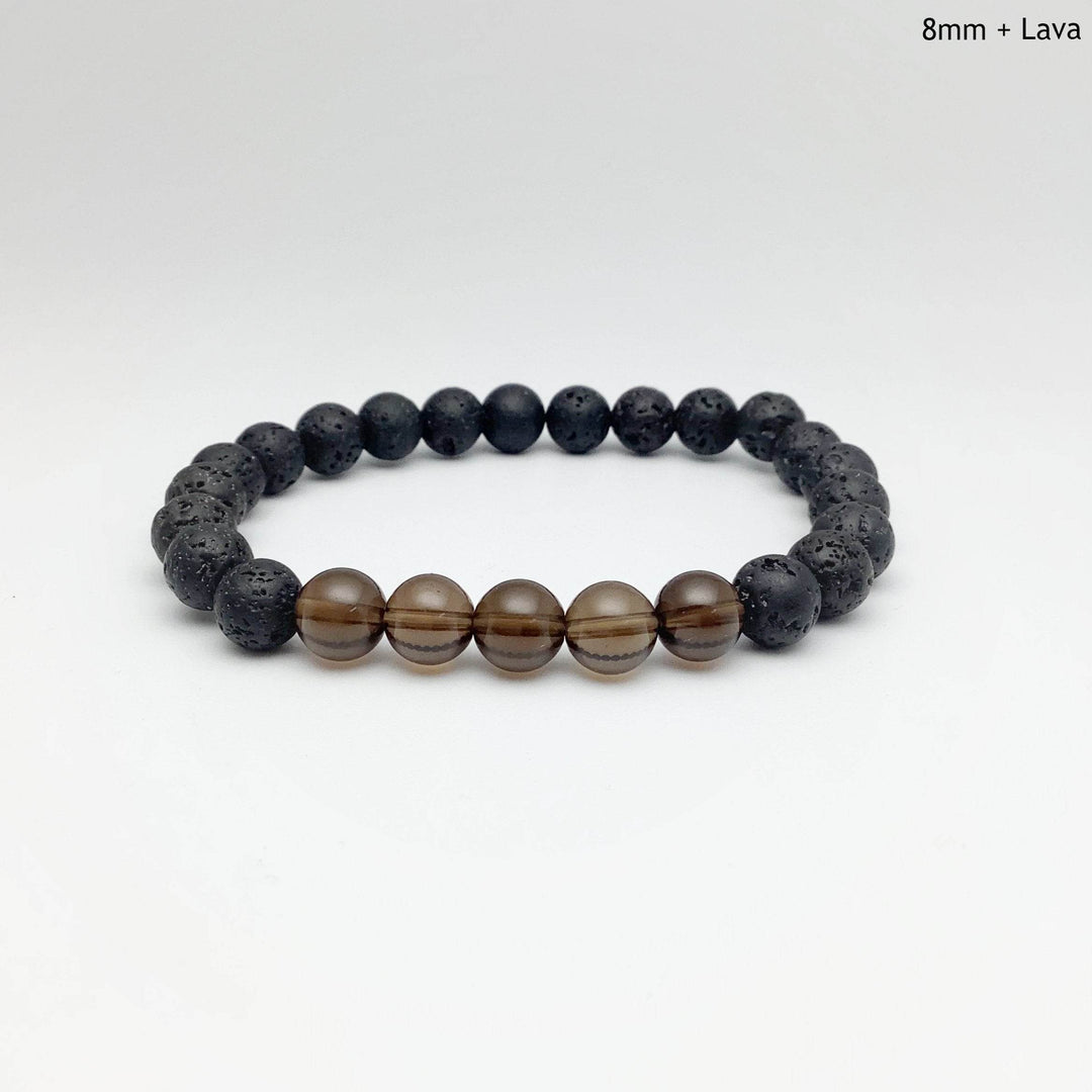 Smoky Quartz Beaded Bracelet-Rocks and Gems Canada