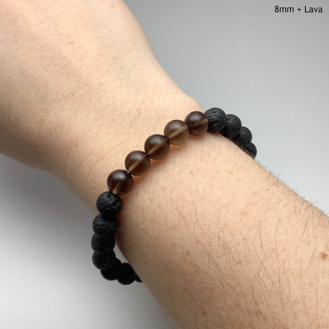 Smoky Quartz Beaded Bracelet-Rocks and Gems Canada