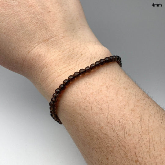 Smoky Quartz Beaded Bracelet-Rocks and Gems Canada