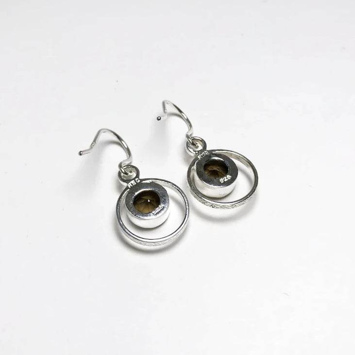 Smoky Quartz Dangle Earrings-Rocks and Gems Canada