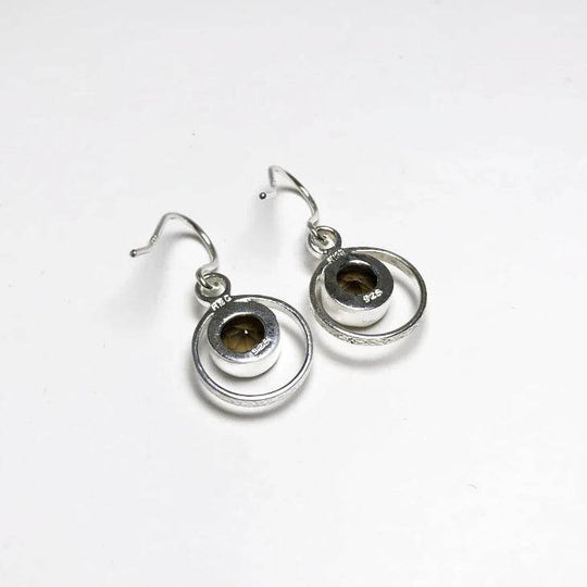 Smoky Quartz Dangle Earrings-Rocks and Gems Canada