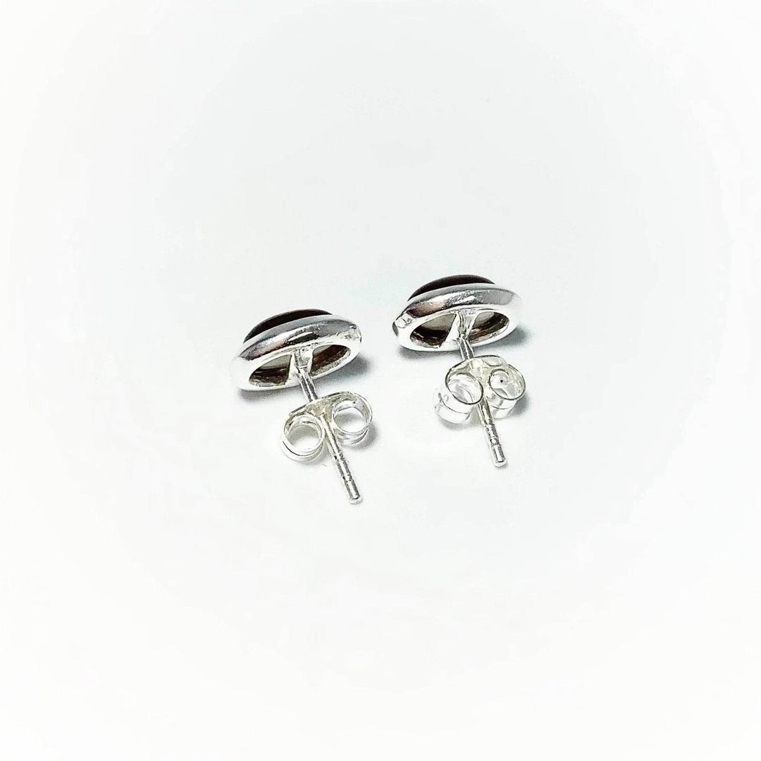 Smoky Quartz Stud Earrings-Rocks and Gems Canada