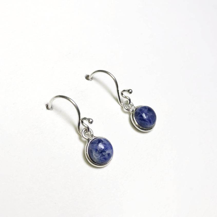 Sodalite Dangle Earrings-Rocks and Gems Canada