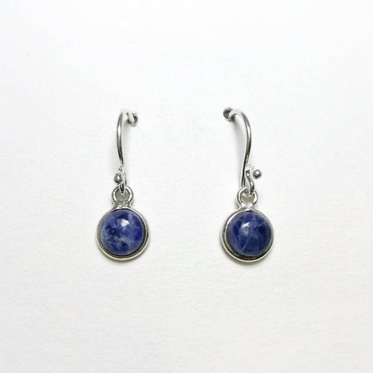 Sodalite Dangle Earrings-Rocks and Gems Canada