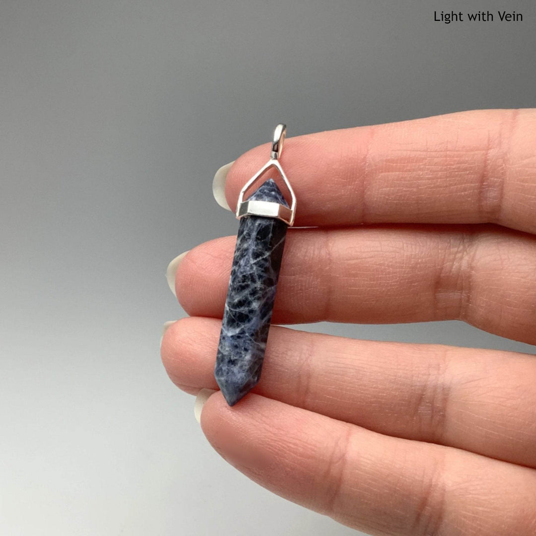 Sodalite Double Terminated Point Pendant-Rocks and Gems Canada