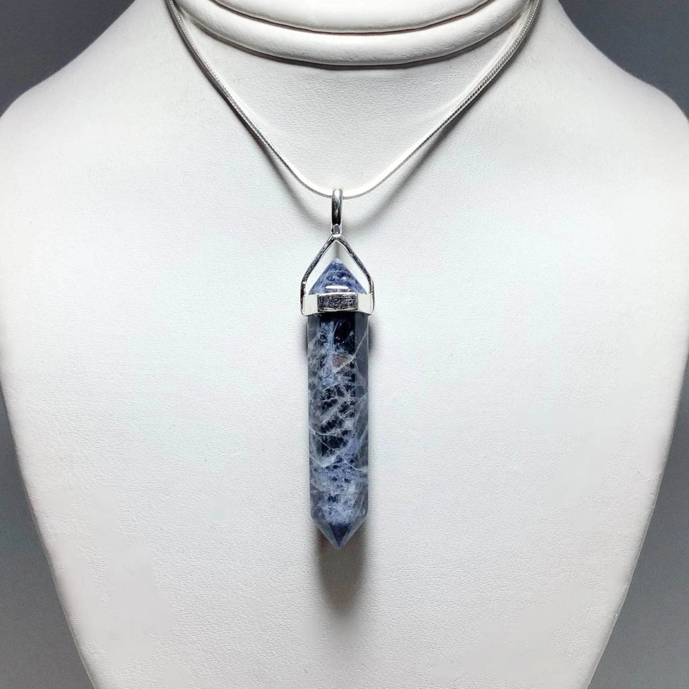 Sodalite Double Terminated Point Pendant-Rocks and Gems Canada