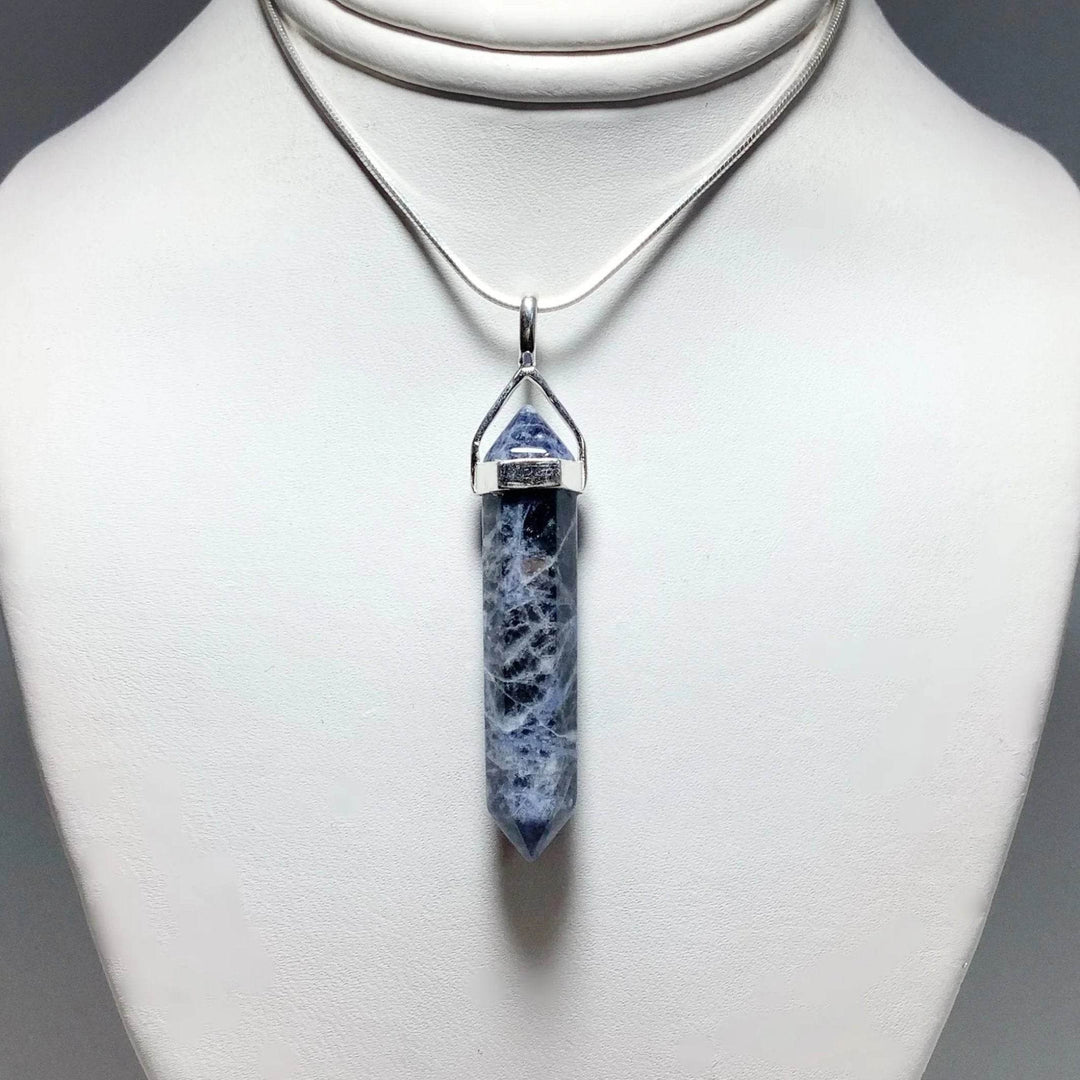 Sodalite Double Terminated Point Pendant-Rocks and Gems Canada