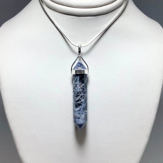 Sodalite Double Terminated Point Pendant-Rocks and Gems Canada