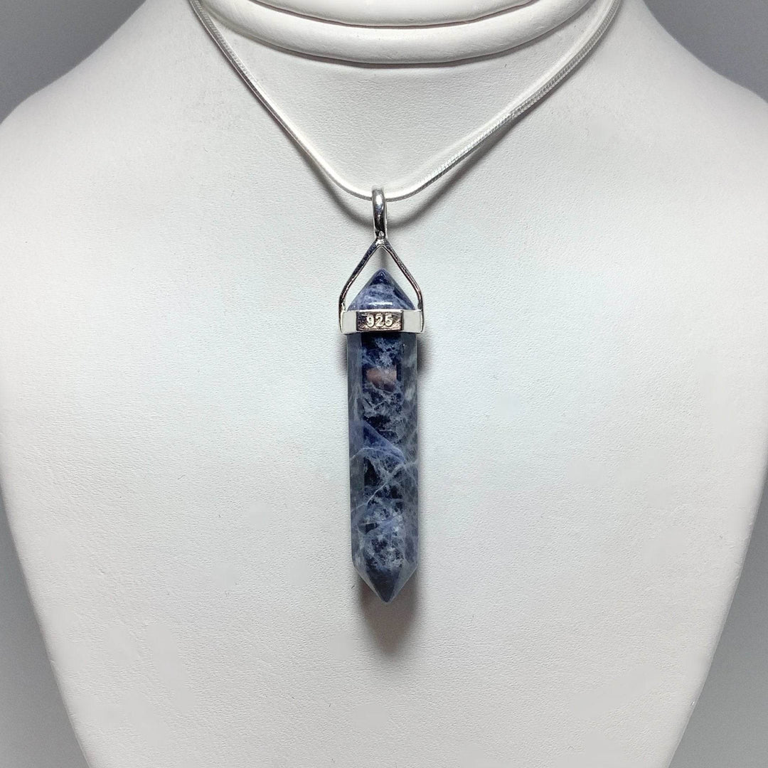 Sodalite Double Terminated Point Pendant-Rocks and Gems Canada
