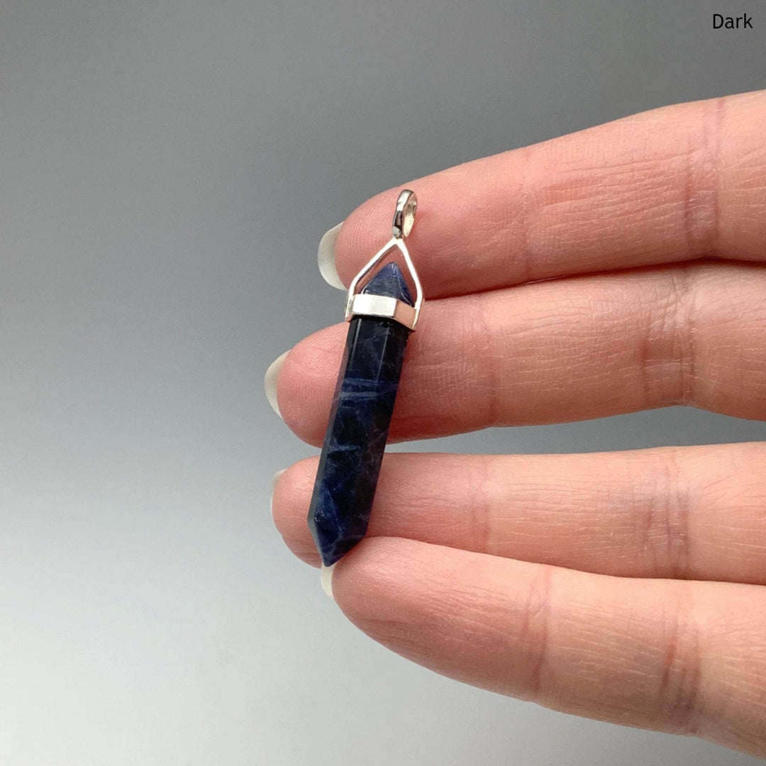 Sodalite Double Terminated Point Pendant-Rocks and Gems Canada