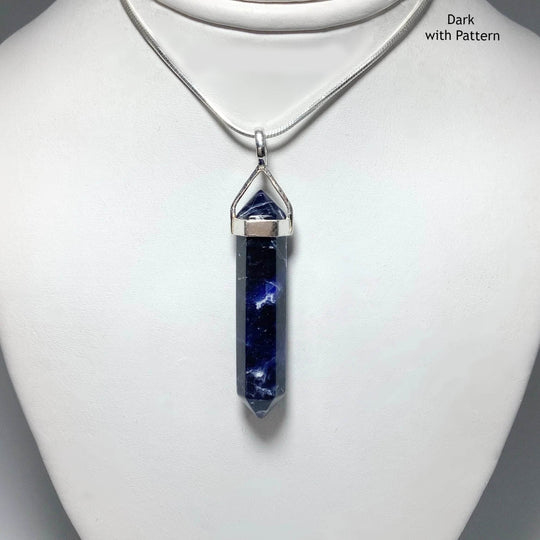 Sodalite Double Terminated Point Pendant-Rocks and Gems Canada