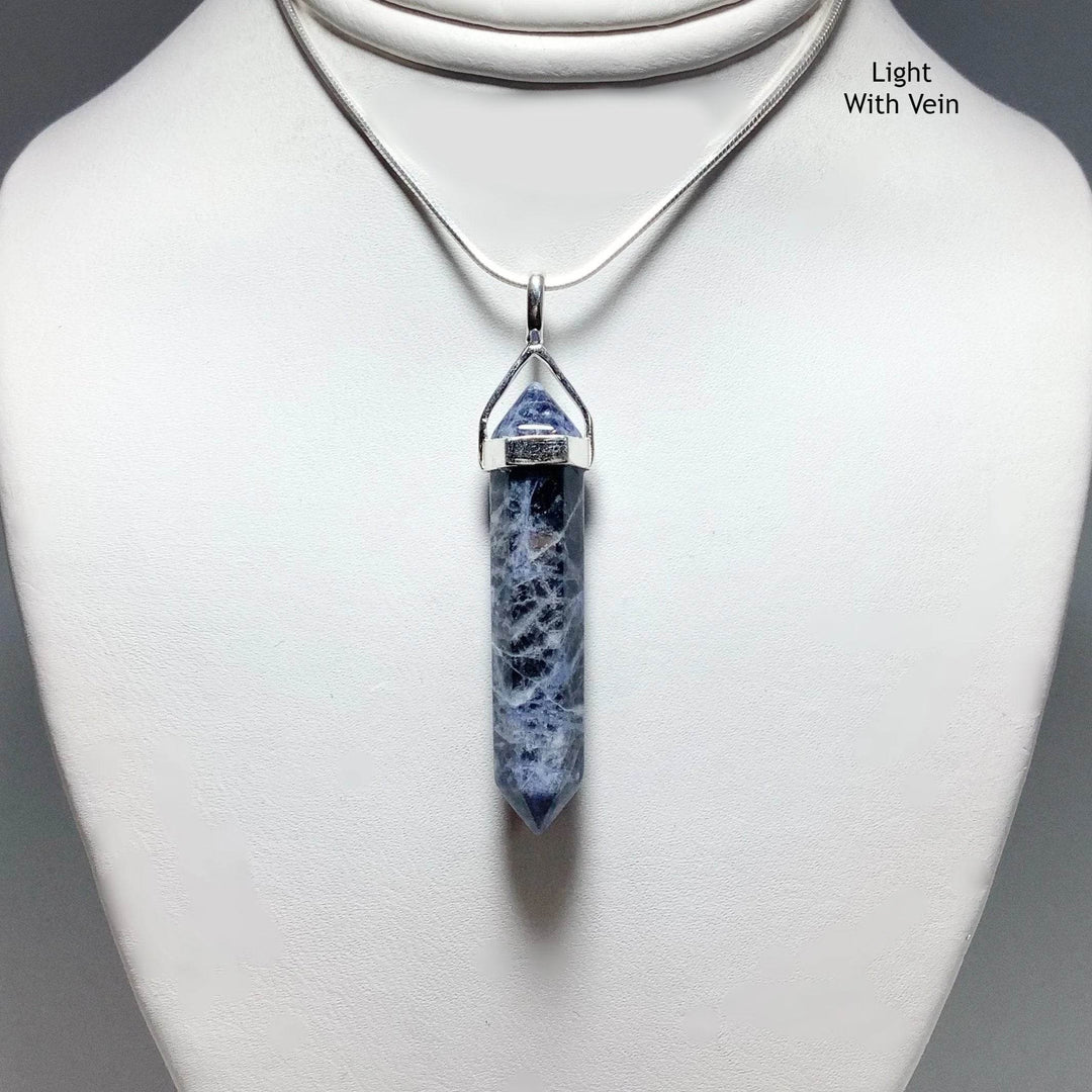 Sodalite Double Terminated Point Pendant-Rocks and Gems Canada