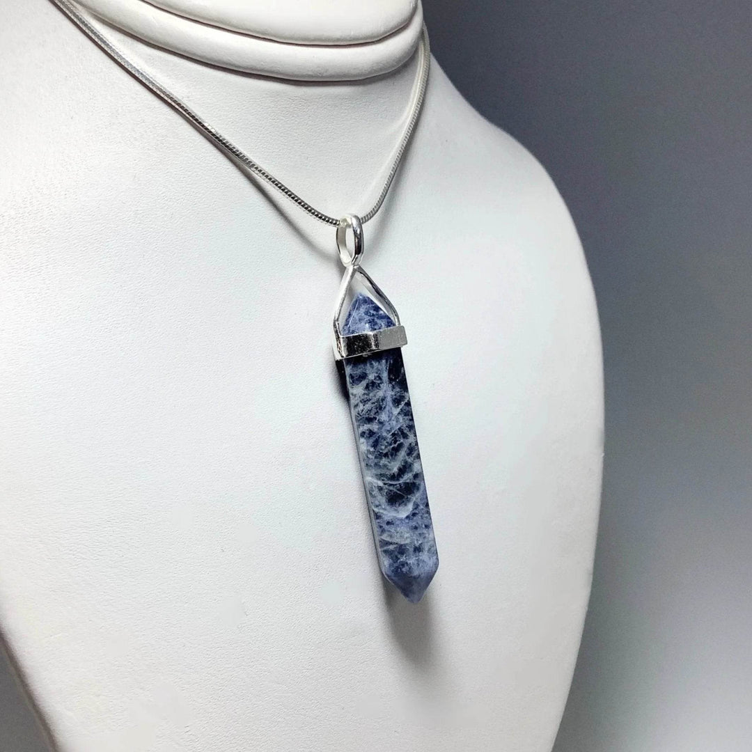 Sodalite Double Terminated Point Pendant-Rocks and Gems Canada