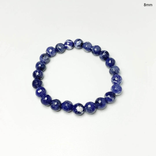 Sodalite Faceted Beaded Bracelet-Rocks and Gems Canada