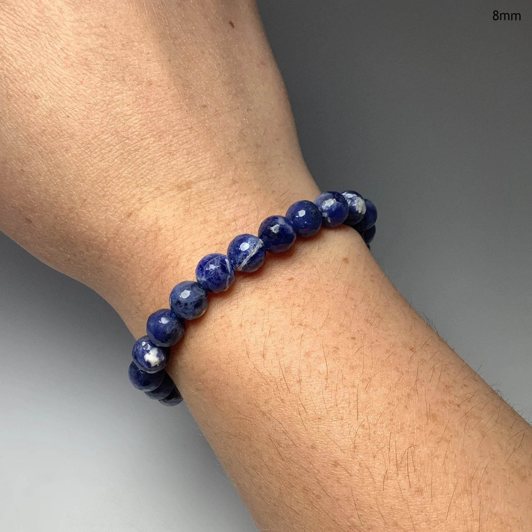 Sodalite Faceted Beaded Bracelet-Rocks and Gems Canada