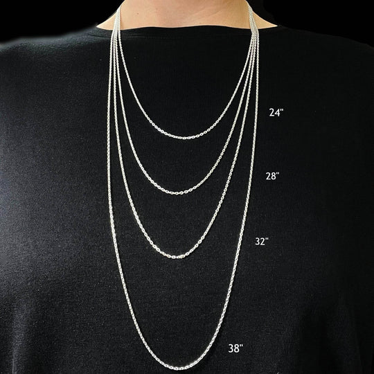 Sterling Silver Chain - Anchor Style-Rocks and Gems Canada