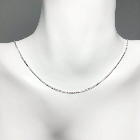 Sterling Silver Chain - Box Style-Rocks and Gems Canada