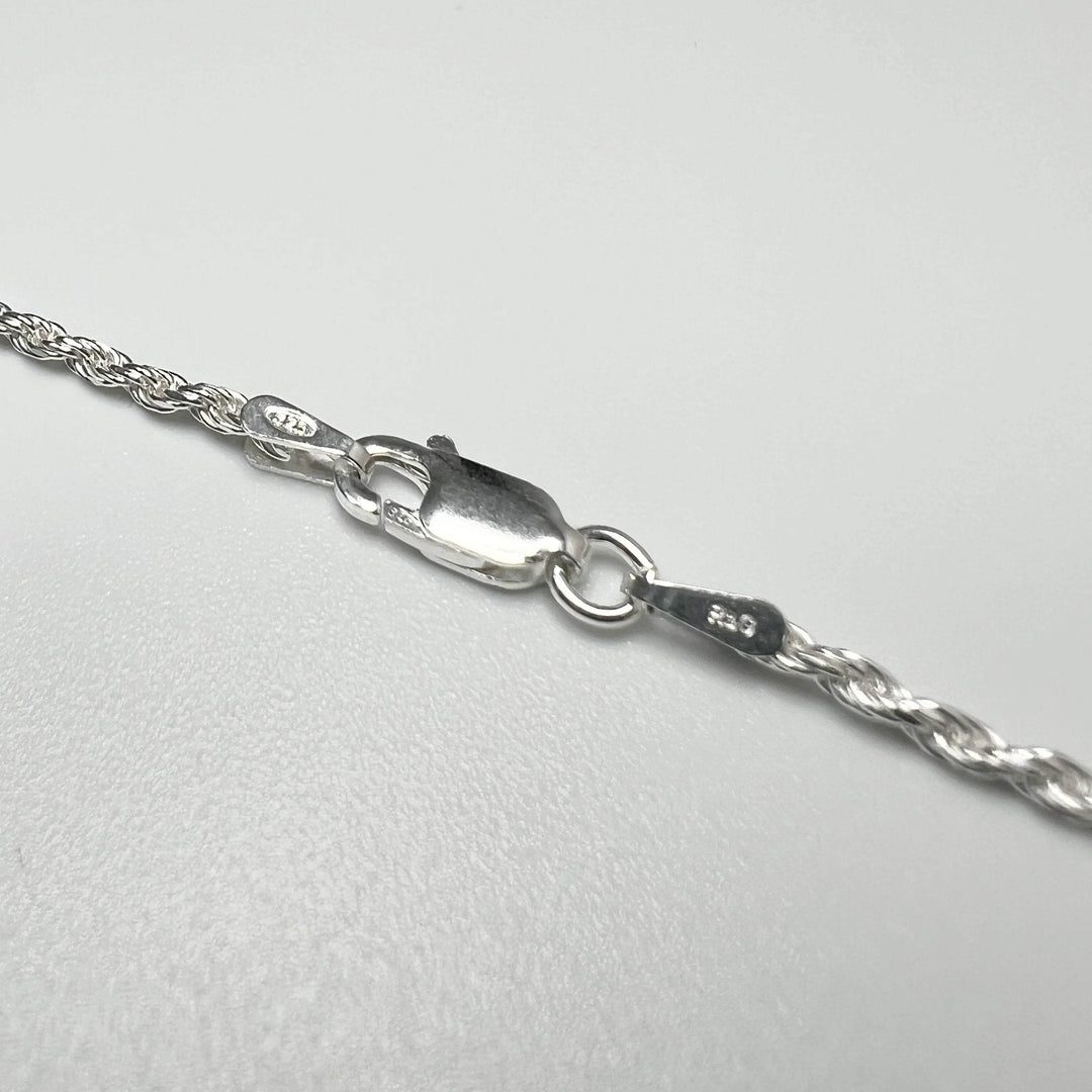 Sterling Silver Chain - Rope Style-Rocks and Gems Canada