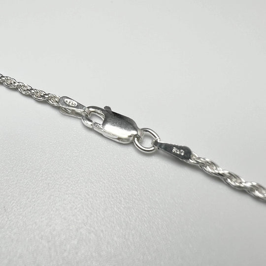 Sterling Silver Chain - Rope Style-Rocks and Gems Canada
