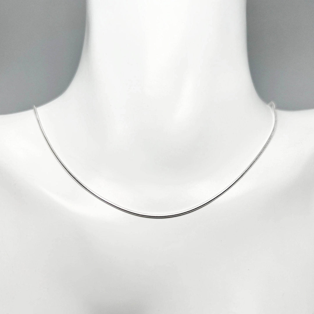 Sterling Silver Chain - Snake Style-Rocks and Gems Canada