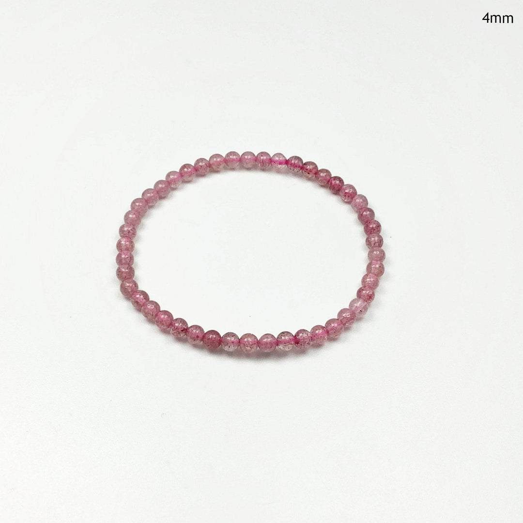 Strawberry Quartz Beaded Bracelet-Rocks and Gems Canada