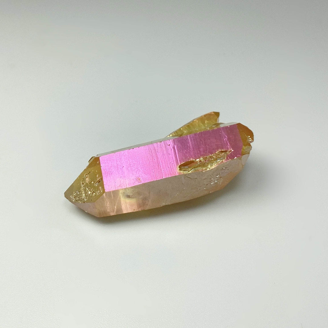 Sunset Aura Quartz Cluster-Rocks and Gems Canada
