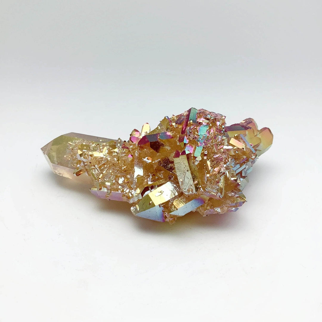 Sunset Aura Quartz Cluster-Rocks and Gems Canada