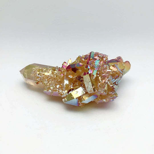 Sunset Aura Quartz Cluster-Rocks and Gems Canada
