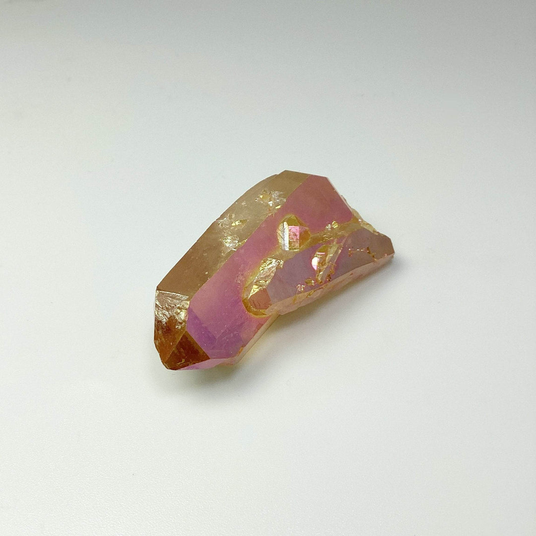 Sunset Aura Quartz Cluster-Rocks and Gems Canada