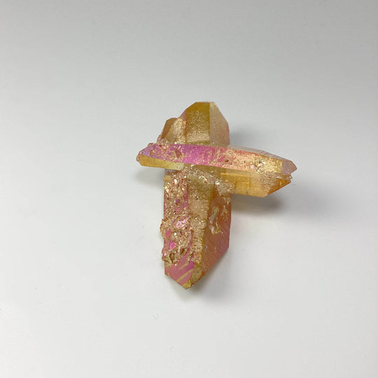 Sunset Aura Quartz Cluster-Rocks and Gems Canada