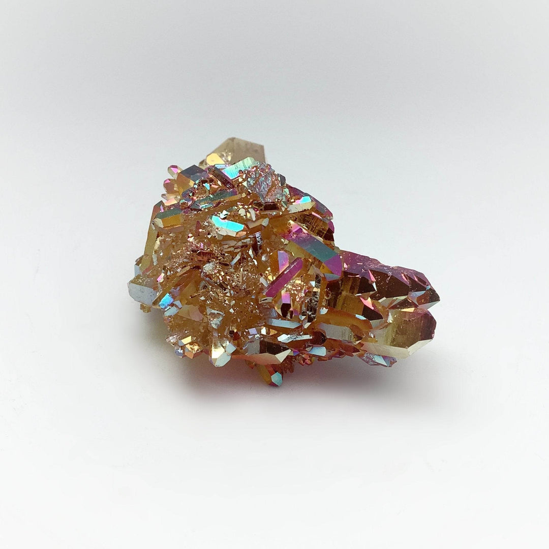 Sunset Aura Quartz Cluster-Rocks and Gems Canada