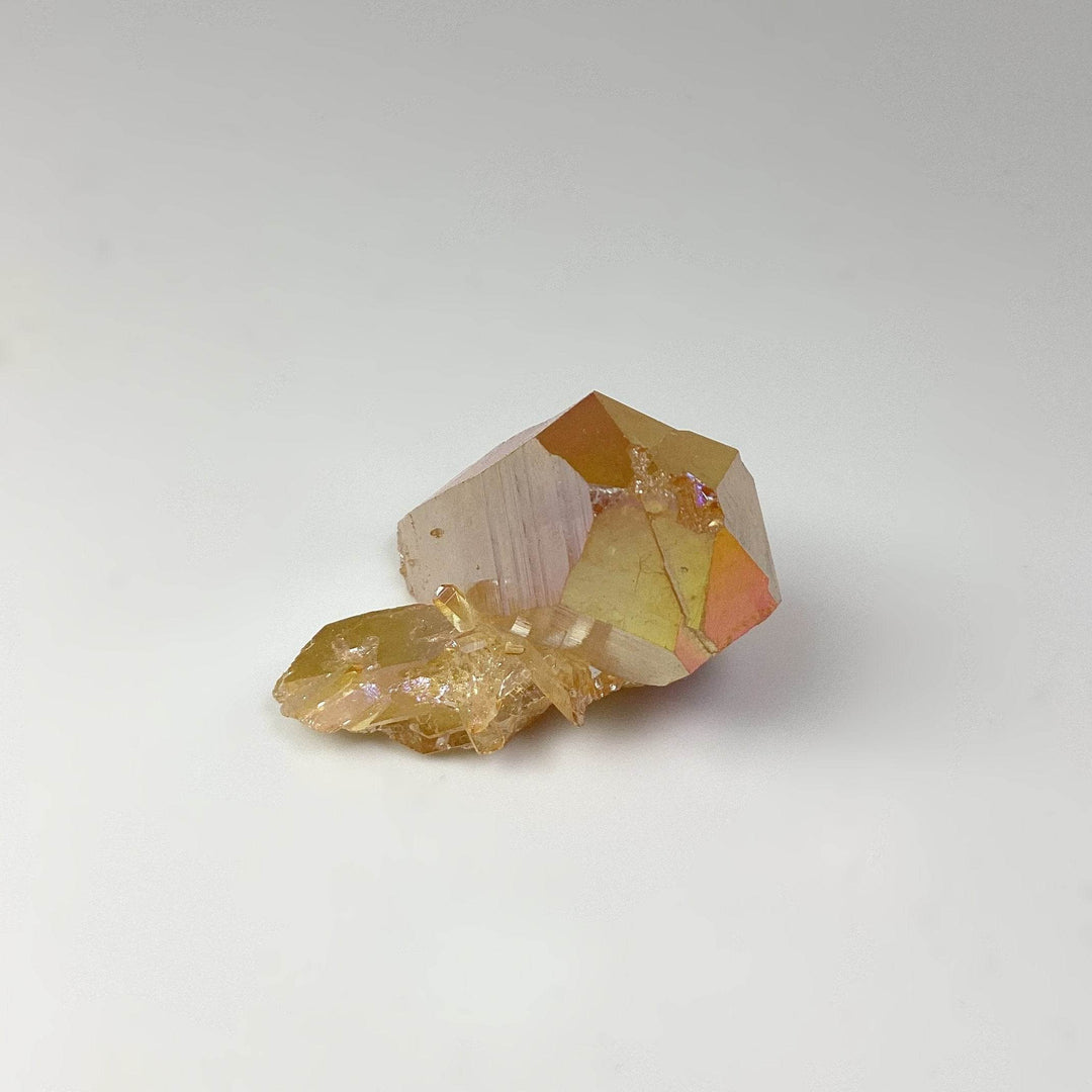 Sunset Aura Quartz Cluster-Rocks and Gems Canada