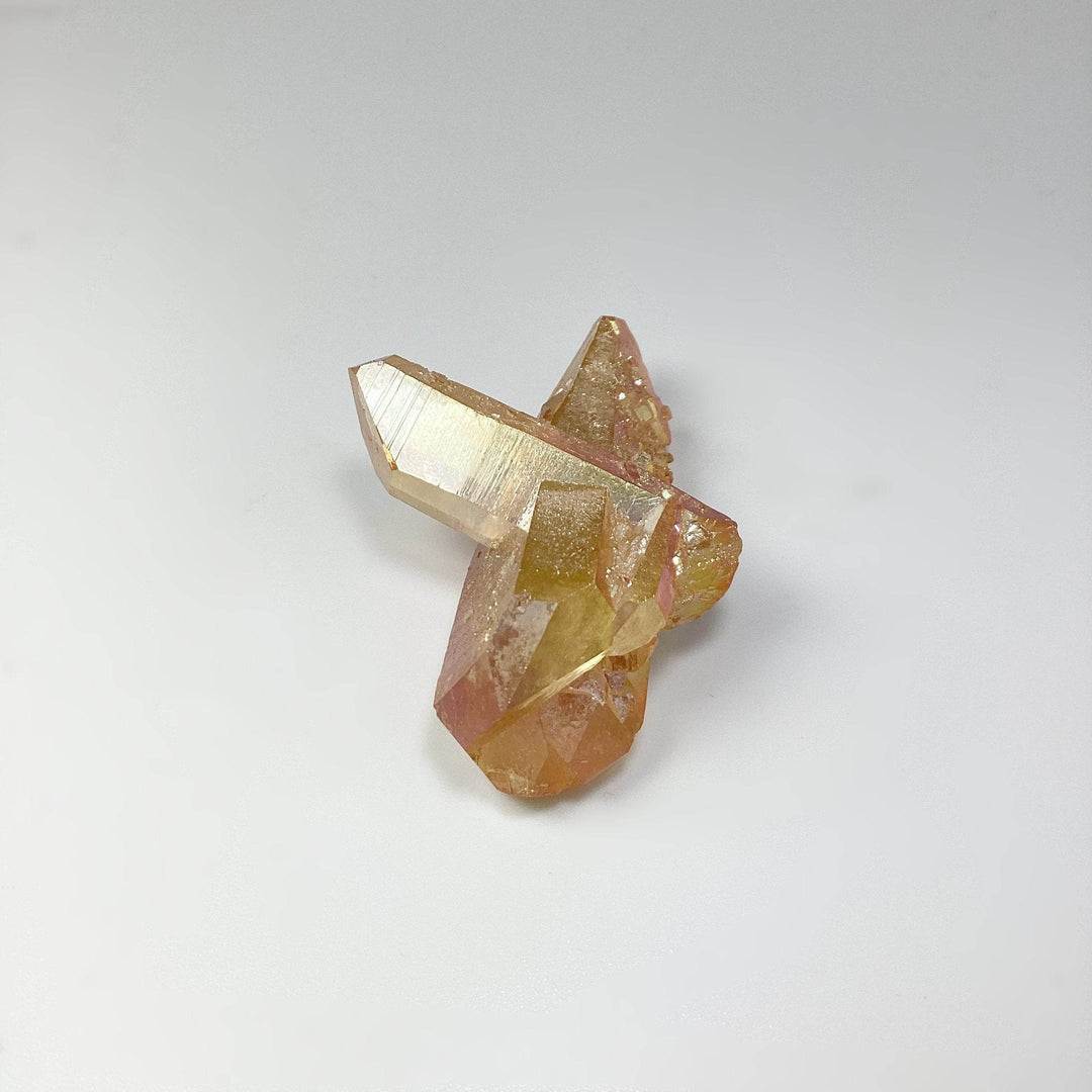 Sunset Aura Quartz Cluster-Rocks and Gems Canada