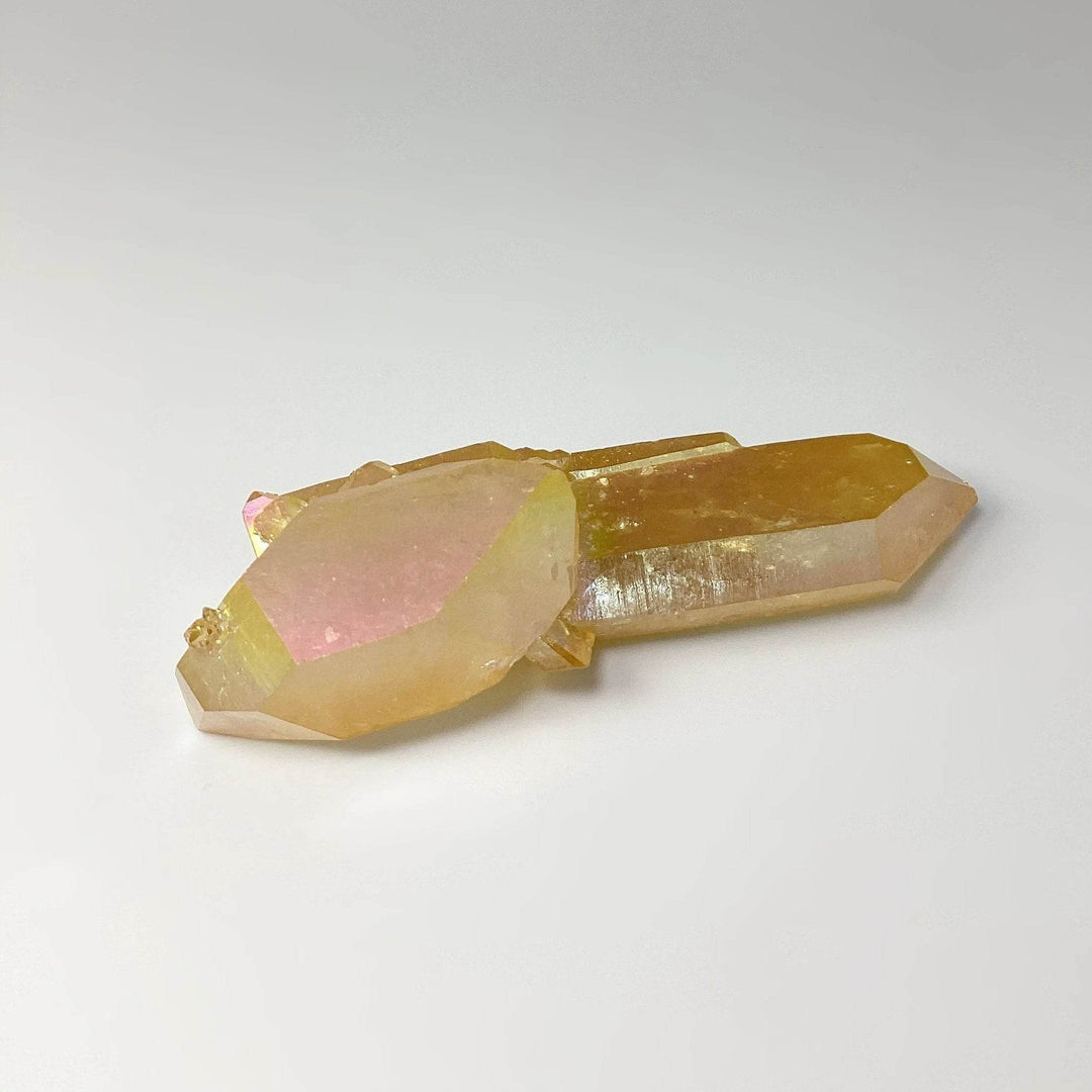 Sunset Aura Quartz Cluster-Rocks and Gems Canada
