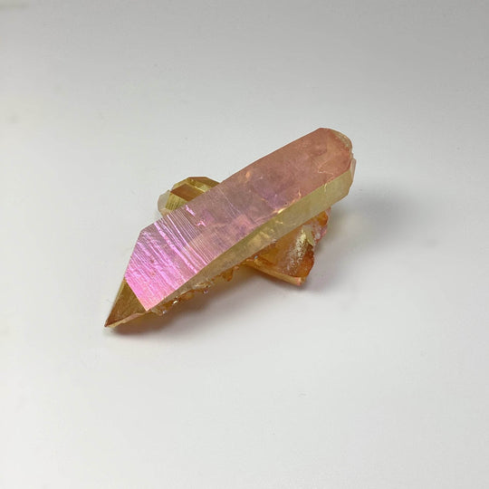 Sunset Aura Quartz Cluster-Rocks and Gems Canada