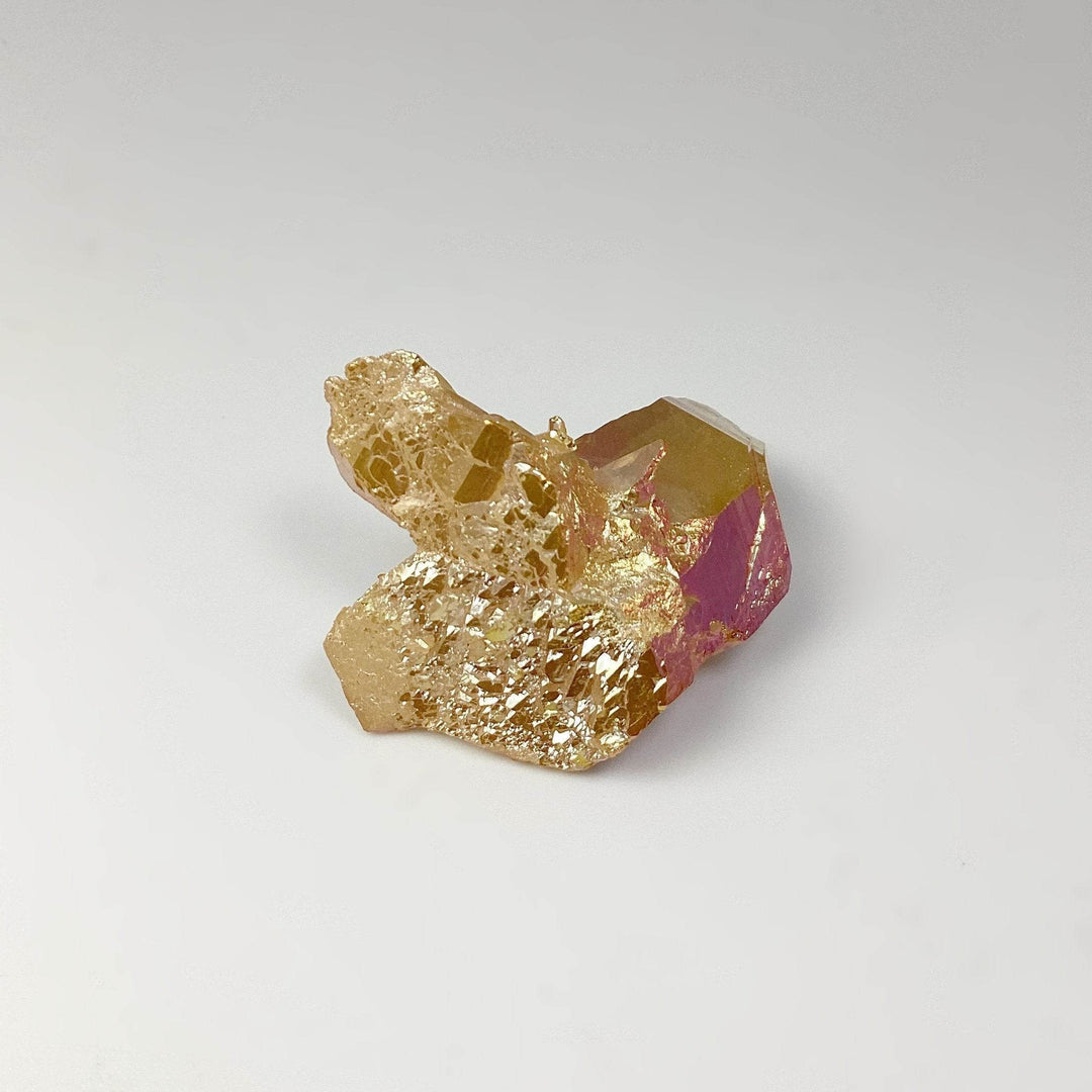 Sunset Aura Quartz Cluster-Rocks and Gems Canada